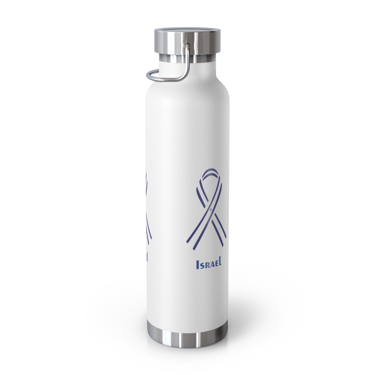 Copper Vacuum Insulated Bottle, 22oz - Israel Victory Ribbon