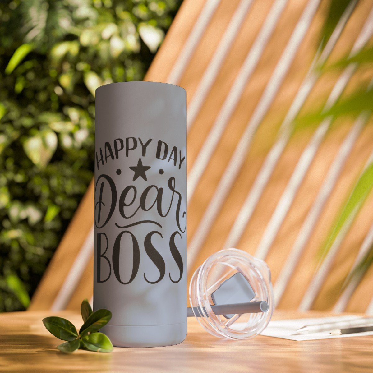 Maars Maker Skinny Matte Tumbler, 20oz - Happy Day Dear Boss