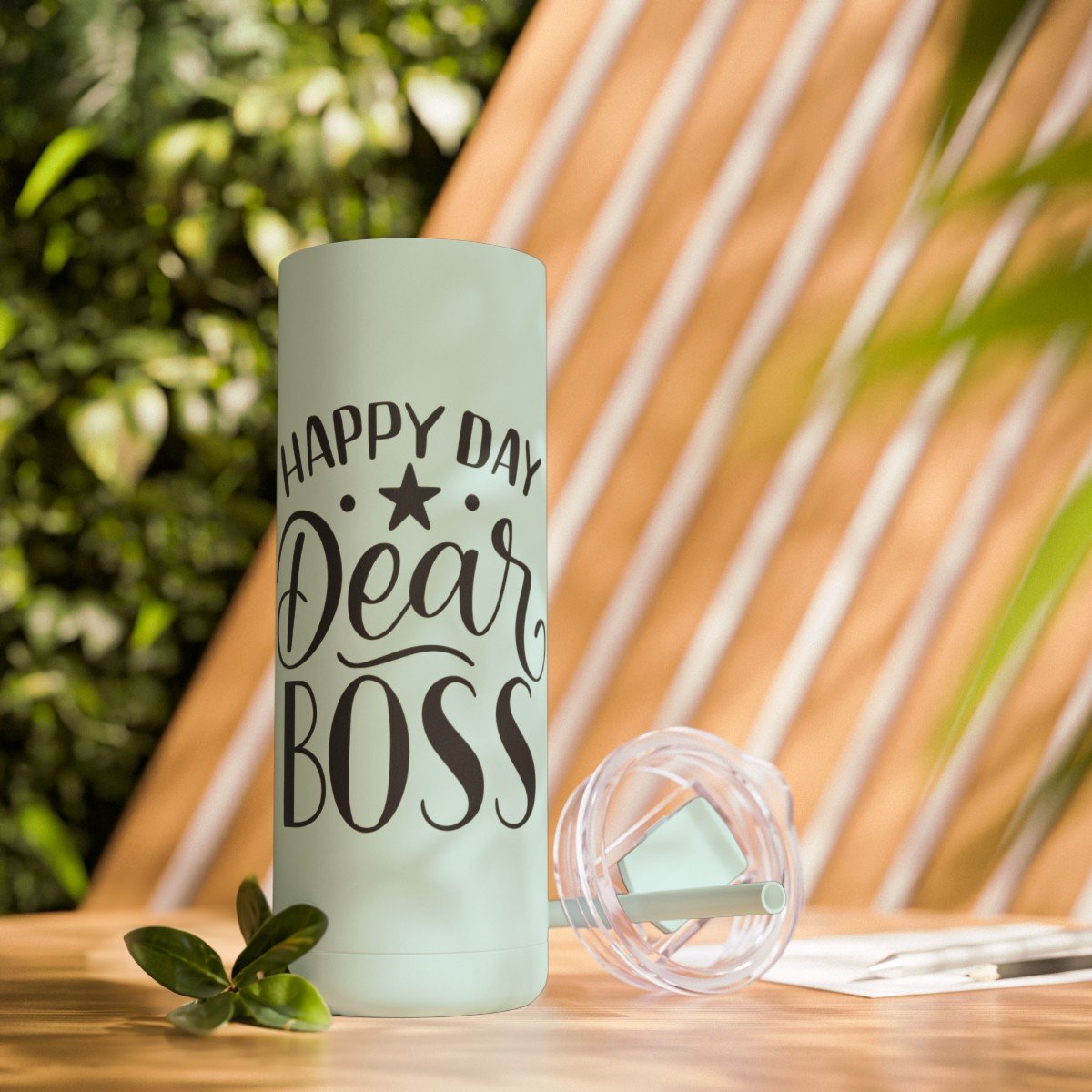 Maars Maker Skinny Matte Tumbler, 20oz - Happy Day Dear Boss